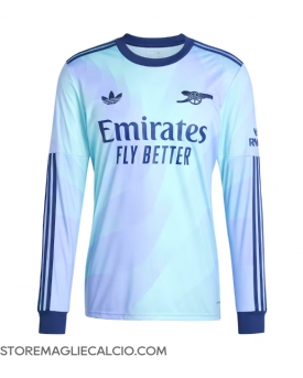 Arsenal Maglia Gara Terza Repliche 2024-25 Maniche Lunghe